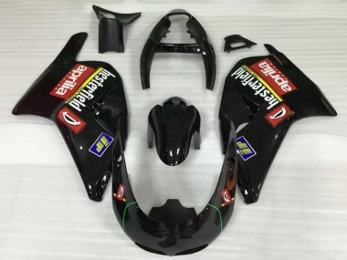 Online Negro Brillante Rojo Carenado Moto Aprilia RS250 1995-1997