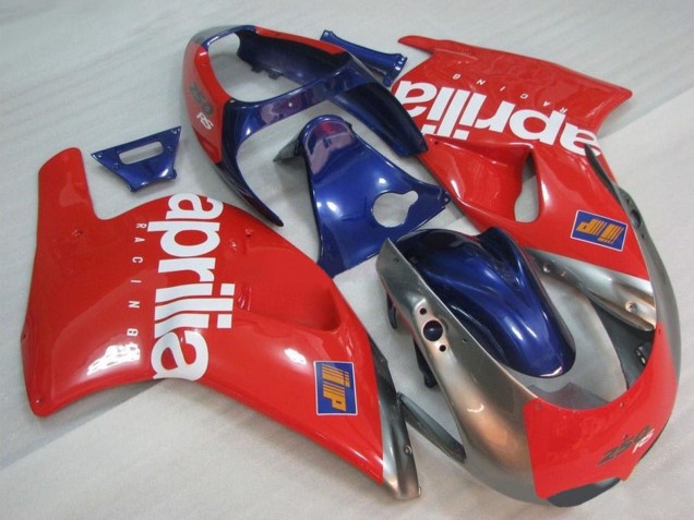 Online Rojo Plata Azul Blanco Carenado Moto Aprilia RS250 1995-1997