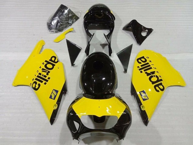Online Amarillo Negro Brillante Carenado Moto Aprilia RS250 1999-2004