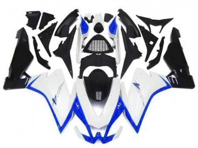 Online Blanco Azul Negro Carenado Moto Aprilia RSV4 1000 2009-2015