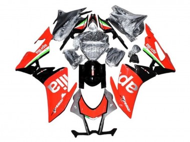 Online Rojo Plata Negro Verde Blanco Carenado Moto Aprilia RSV4 1000 2009-2015