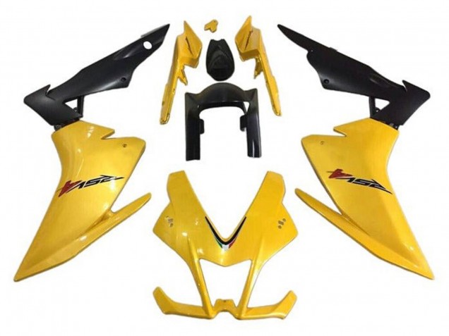 Online Amarillo Negro Carenado Moto Aprilia RSV4 1000 2009-2015