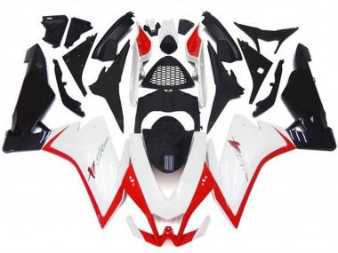 Online Blanco Rojo Negro Carenado Moto Aprilia RSV4 1000 2009-2015
