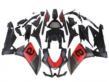 Online Negro Mate Rojo Carenado Moto Aprilia RSV4 1000 2009-2015