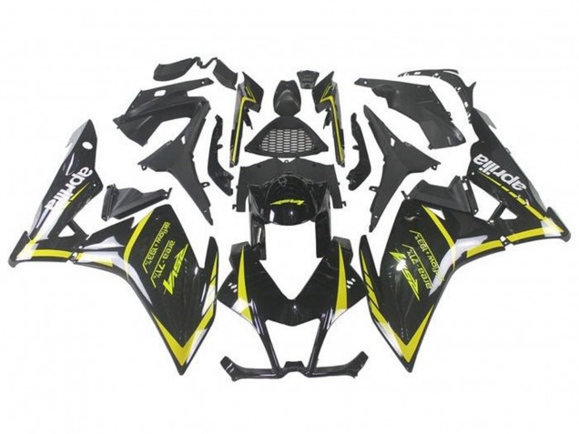 Online Negro Amarillo Carenado Moto Aprilia RSV4 1000 2009-2015