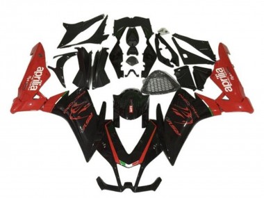 Online Negro Rojo Carenados Moto Aprilia RSV4 1000 2009-2015