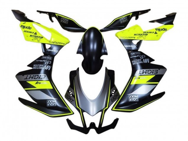 Online Carenados Moto Aprilia RSV4 1000 2016-2020 - Negro Mate Gris Amarillo