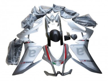 Online Carenados Moto Aprilia RSV4 1000 2016-2020 - Plata Gris Rojo Negro