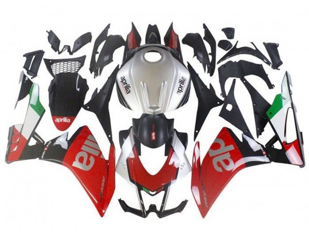 Online Carenado Moto Aprilia RSV4 1000 2016-2020 - Rojo Plata Negro Verde