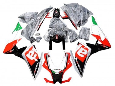 Online Carenados Moto Aprilia RSV4 1000 2016-2020 - Rojo Negro Plata Verde