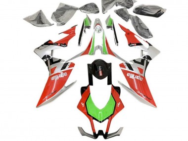 Online Carenados Moto Aprilia RSV4 1000 2016-2020 - Rojo Plata Negro Verde