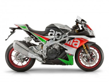 Online Carenado Moto Aprilia RSV4 1000 2016-2020 - Plata Rojo Negro Verde
