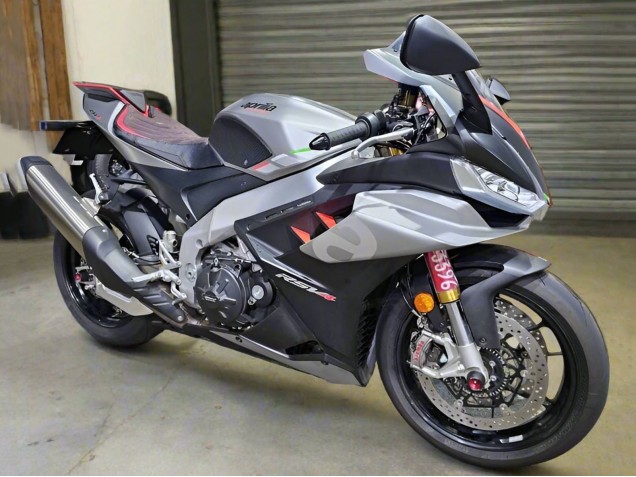 Online Plata Brillante Negro Mate Carenado Moto Aprilia RSV4 1100 2021-2024