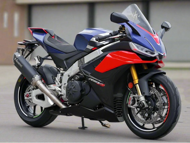 Online Azul Mate Rojo Brillante Negro Carenado Moto Aprilia RSV4 1100 2021-2024