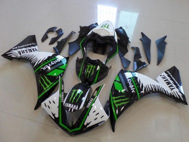 Online Blanco Azul Negro Verde Monstruo Carenado Moto Yamaha YZF R1 2009-2011