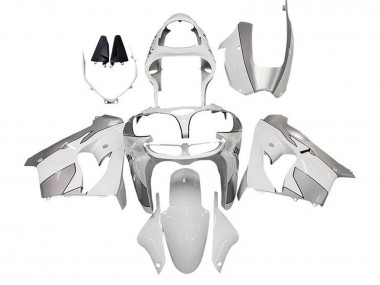 Online Blanco Plata Carenado Moto Kawasaki ZX9R 2000-2001