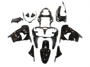 Online Negro Brillante Blanco Calcomanía Carenado Moto Kawasaki ZX9R 2000-2001
