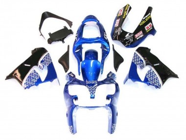 Online Azul Blanco Negro Carenados Moto Kawasaki ZX9R 2002-2003
