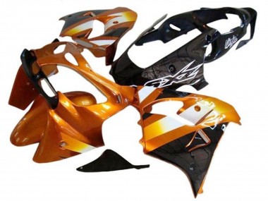 Online Naranja Negro Blanco Carenado Moto Kawasaki ZX9R 2002-2003