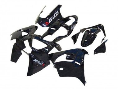 Online Negro Brillante Carenado Moto Kawasaki ZX9R 2002-2003