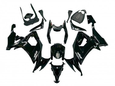 Online Negro Brillante Blanco Calcomanía Carenado Moto Kawasaki ZX10R 2008-2010