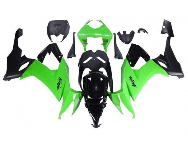 Online Verde Negro Carenado Moto Kawasaki ZX10R 2008-2010