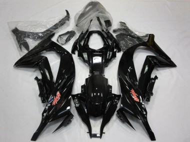 Online Negro Brillante Rojo Carenado Moto Kawasaki ZX10R 2011-2015