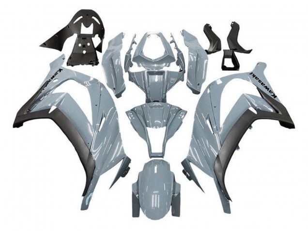 Online Nardo Gris Negro Mate Carenado Moto Kawasaki ZX10R 2011-2015
