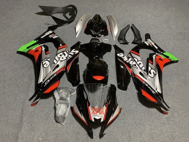 Online Negro Brillante Rojo Plata Verde Carenado Moto Kawasaki ZX10R 2016-2020