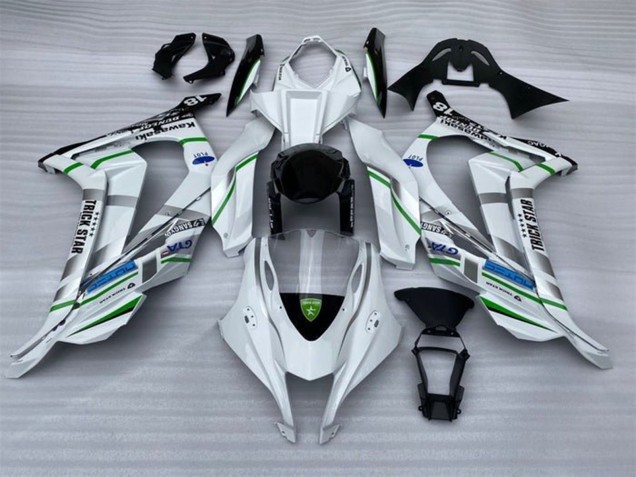 Online Blanco Plata Verde Azul Negro Trick Star Carenado Moto Kawasaki ZX10R 2016-2020