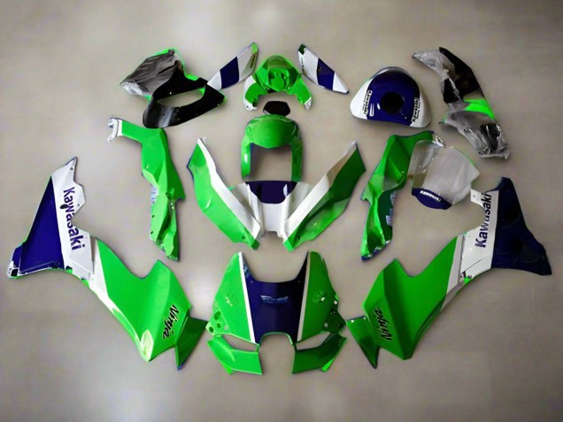 Online Verde Blanco Azul Carenado Moto Kawasaki ZX10R 2021-2025