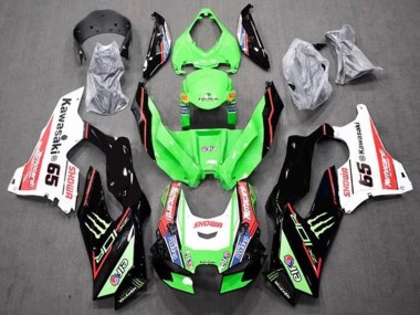 Online Verde Negro Rojo Blanco Azul Showr Elf Monstruo 65 Carenado Moto Kawasaki ZX10R 2021-2025