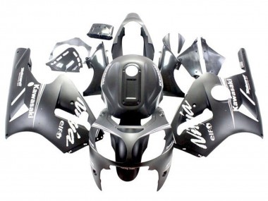 Online Negro Mate Blanco Carenado Moto Kawasaki ZX12R 2000-2001