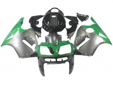 Online Plata Verde Negro Carenado Moto Kawasaki ZX12R 2000-2001