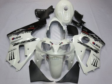 Online Blanco Perla Negro Elf Monstruo Energy Carenado Moto Kawasaki ZX12R 2000-2001