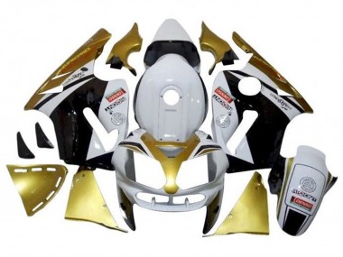 Online Blanco Oro Negro Carenado Moto Kawasaki ZX12R 2000-2001
