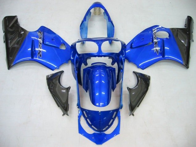 Online Azul Negro Brillante Carenados Moto Kawasaki ZX12R 2002-2006