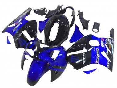 Online Azul Negro Brillante Elf Bridgestone Monstruo Carenado Moto Kawasaki ZX12R 2002-2006