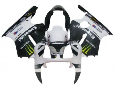 Online Blanco Negro Amarillo Monstruo Carenado Moto Kawasaki ZX12R 2002-2006