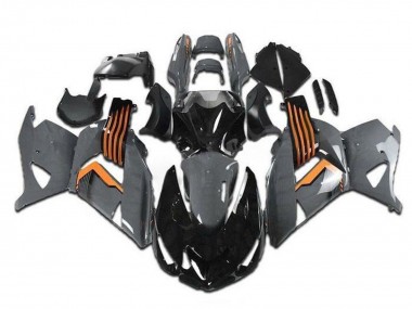 Online Gris Naranja Negro Carenado Moto Kawasaki ZX14R ZZR1400 2006-2011