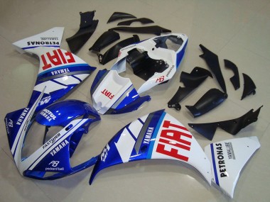 Online Blanco Azul Rojo Fiat Carenado Moto Yamaha YZF R1 2012-2014