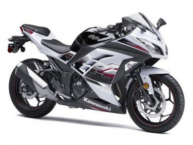 Online Blanco Negro Rojo Accents Carenado Moto Kawasaki EX300 2013-2024