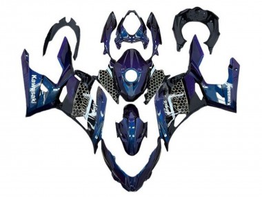 Online Azul Blanco Honeycomb Carenado Moto Kawasaki Ninja 400 2018-2024