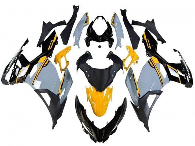 Online Nardo Gris Naranja Negro Carenado Moto Kawasaki Ninja 400 2018-2024
