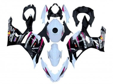 Online Blanco Rosa Negro Carenado Moto Kawasaki Ninja 400 2018-2024