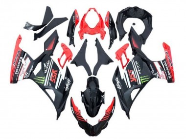 Online Rojo Negro Verde Monstruo Carenado Moto Kawasaki Ninja 400 2018-2024