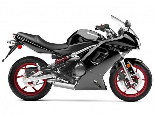 Online Negro Brillante Negro Mate Carenado Moto Kawasaki Ninja 650 EX650 2006-2008