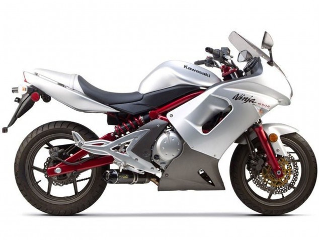 Online Plata Negro Rojo Carenado Moto Kawasaki Ninja 650 EX650 2006-2008