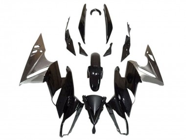 Online Negro Brillante Plata Carenado Moto Kawasaki Ninja 650 EX650 2009-2011