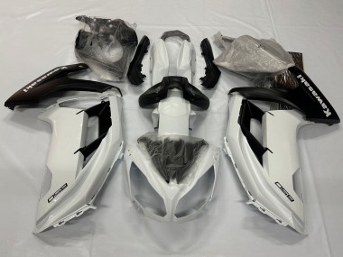 Online Blanco Perla Negro Mate Carenado Moto Kawasaki Ninja 650 EX650 2012-2016
